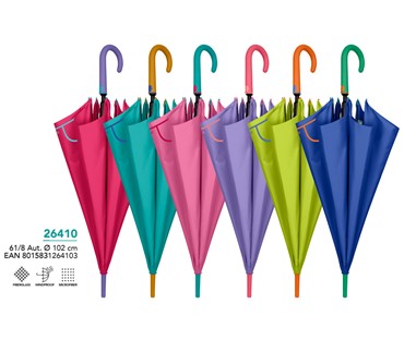 26291 KIŠOBRAN PERLETTI COLOURS 61cm 26410