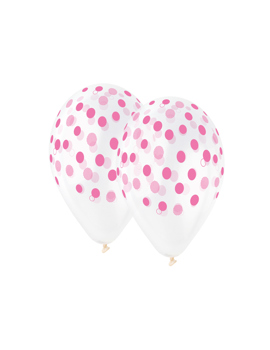 GS110-GKIR BALONI S TOČKICAMA PINK 30 cm, 5/1