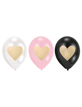 9903124 BALON LATEX SRCE 23cm 6-1