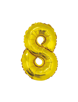 FG-C35Z8 FOLIJSKI BALON ZLATNI br.8 35cm