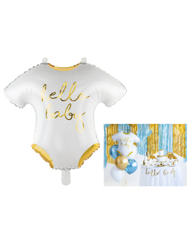 FB64-008-019ME - FOLIJSKI BALON Hello Baby 51x45 cm