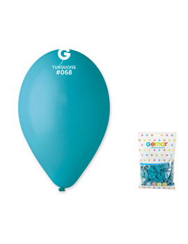 G90-68 BALONI PASTELNI, TIRKIZNO PLAVA 26cm 100/1