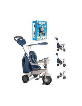 1950700 TRICIKL VOYAGE TOUCH STEERING 4U1,PLAVO-SIVI,10M+