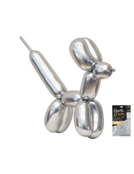 CB-MLSR BALON ZA MODELIRANJE PLATINASTO SIVA 50kom