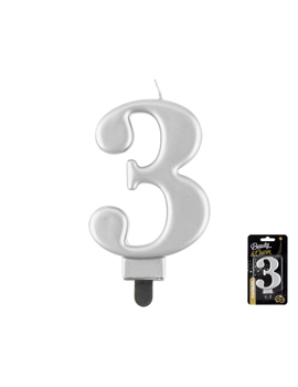 PF-SCS3 SVIJEĆA SIVA br.3 ,8cm