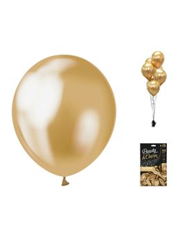CB-ZLT5 BALON PLATINASTO ZLATNI BEAUTY&CHARM 33cm 50/!