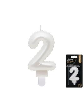 SF-PBI2 SVIJEĆA BISERNO BIJELA br.2, 7cm