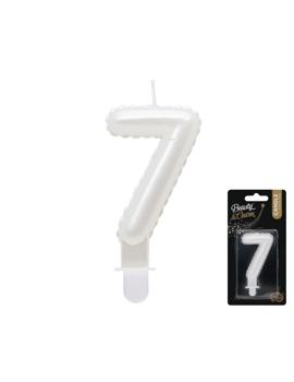 SF-PBI7 SVIJEĆA BISERNO BIJELA br.7, 7cm