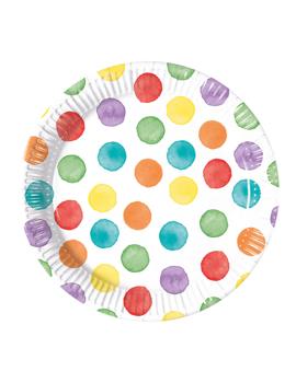 93494 PAPIRNI TANJUR MULTI COLOR 20cm 8/1