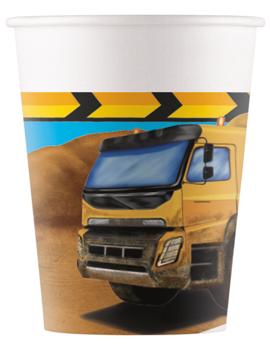 95469 PAPIRNA ČAŠA CONSTRUCTION 200ml, 8/1