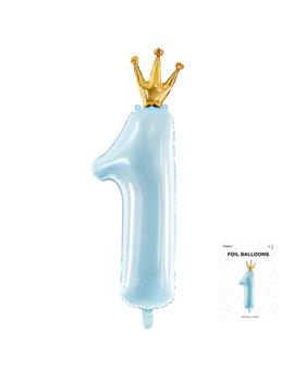 FB87M-011 FOLIJSKI BALON SVIJETLO PLAVI br.1, 37x100cm