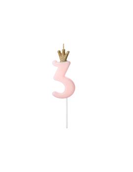 SCU6-3 SVIJEĆA PINK br.3, 9,5cm