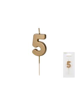SCU9-5 ROĐENDANSKA SVIJEĆA ZLATNA br.5, 5,5cm