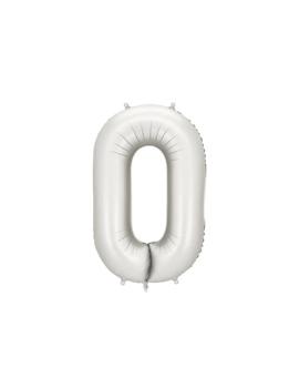 FB1S-0-018 FOLIJSKI BALON SREBRENI br.0, 86cm