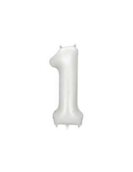 FB1S-1-018 FOLIJSKI BALON SREBRENI br.1, 86cm