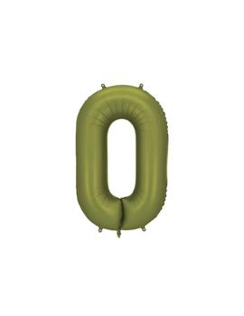 FB1S-0-097 FOLIJSKI BALON MASLINASTO ZELENA MATT br.0, 86cm