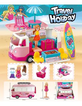 MKU788396 Autobus za plažu s funkcijom spremanja i preoblikovanja 22x11x19 cm