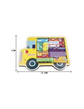MKQ879039 DRVENA KREATIVNA SLAGALICA - AUTOBUS 17x21 cm *
