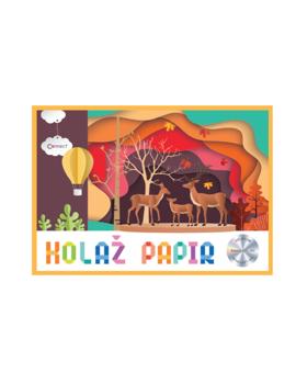 1320 KOLAŽ PAPIR B5 SAMOLJEPLJIVI 10 BOJA