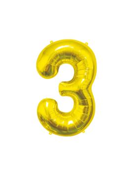 HS-C45ZM3 BALON FOLIJSKI ZLATNI 85 cm, br.3 BC-HZL3
