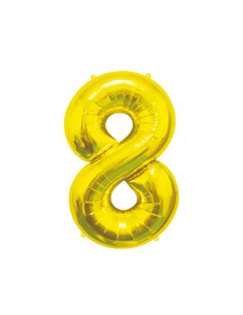 HS-C45ZM8 BALON FOLIJSKI ZLATNI 85 cm, br.8 BC-HZL8