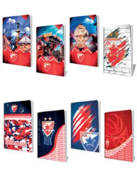 755 BILJEŽNICA A4 LUX CRVENA ZVEZDA meki uvez 70g, 48 listova DIKTO